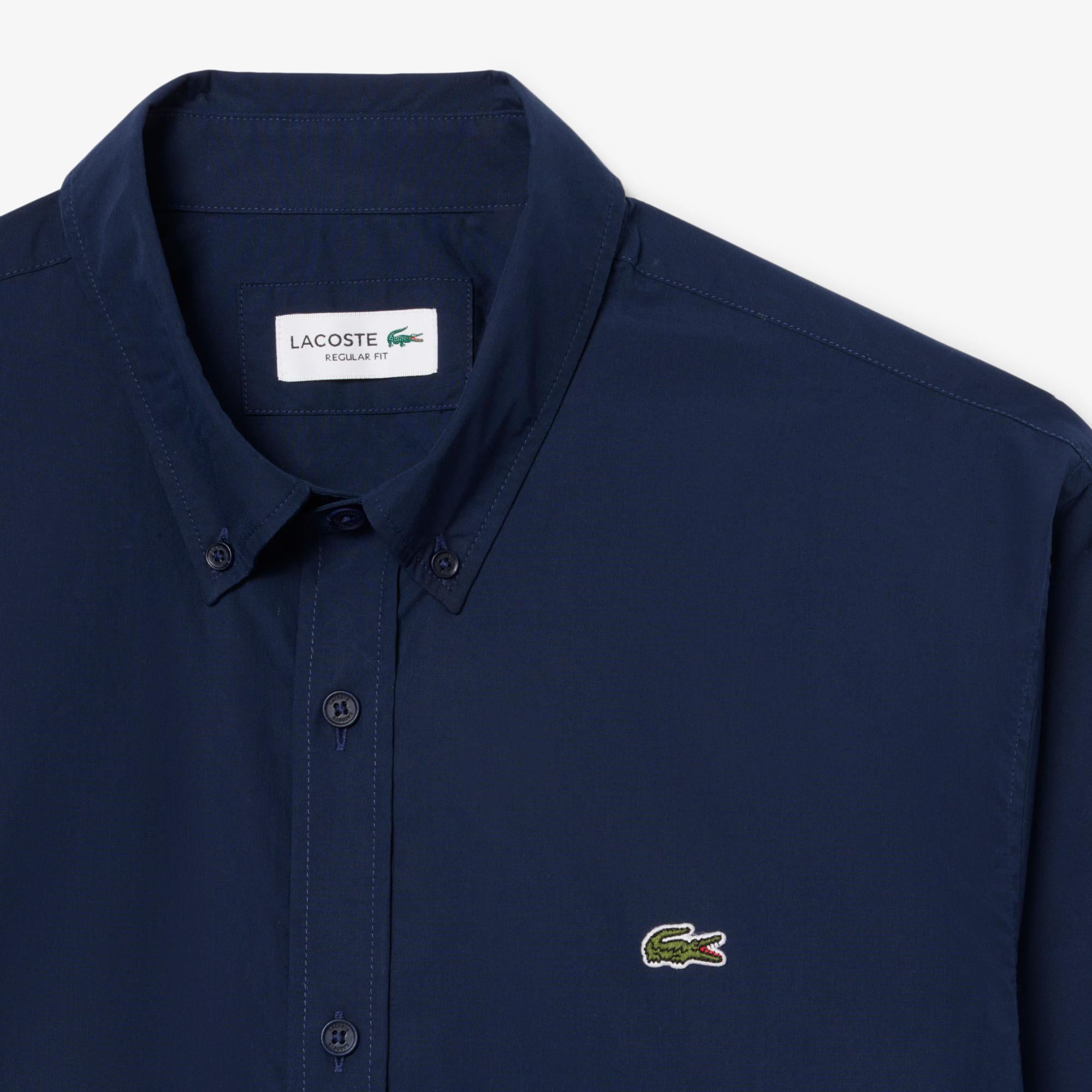 Camicia regular fit in popeline elasticizzato CH2316 166 LACOSTE 