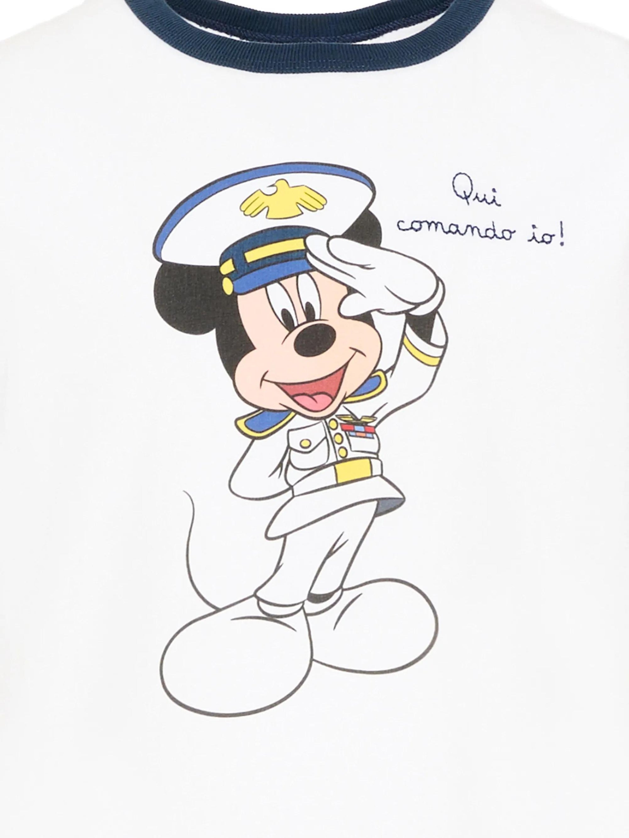 T-shirt con stampa Mickey Mouse DENA001 01064L MC2 SAINT BARTH 