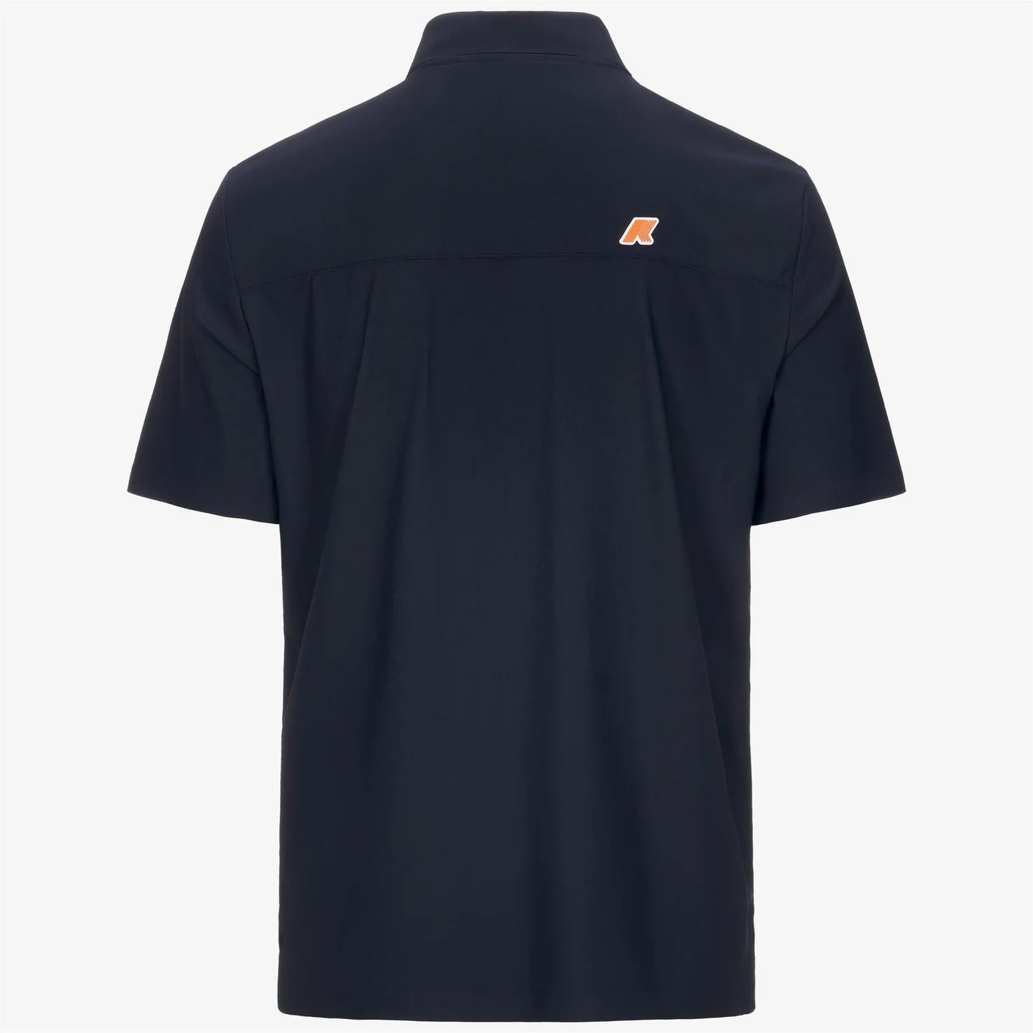 Polo da golf da uomo blu con tessuto elasticizzato K51346W K89 K-WAY 
