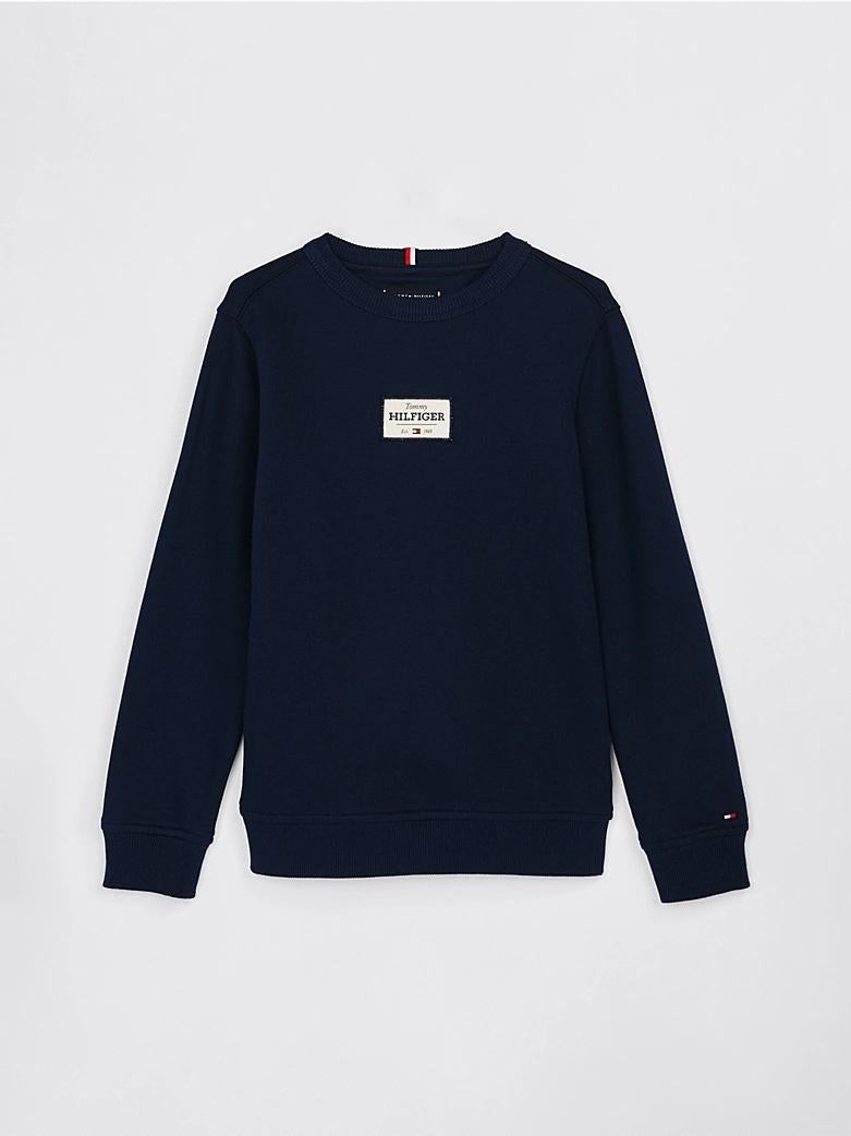 Felpa 1985 Collection con patch logo KB0KB09315T C1G TOMMY HILFIGER 