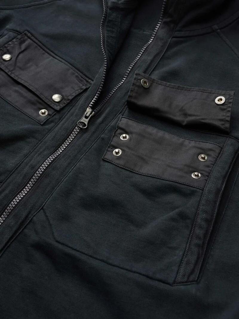 Felpa doppie tasche Ranley 26SBLUF01045 895 BLAUER 