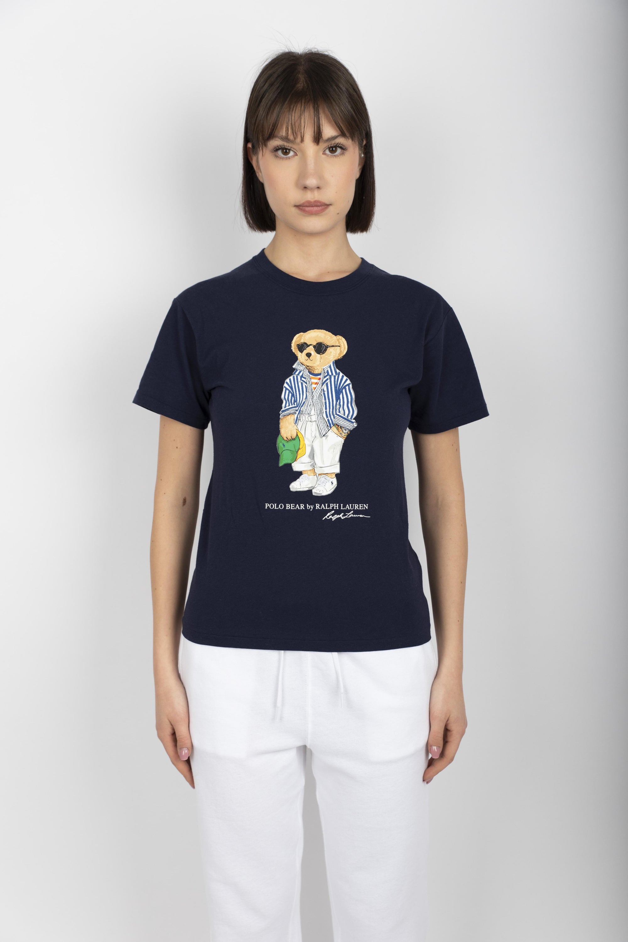 Maglietta Polo Bear in jersey di cotone nuovo blu navy 211959112 001 POLO RALPH LAUREN 