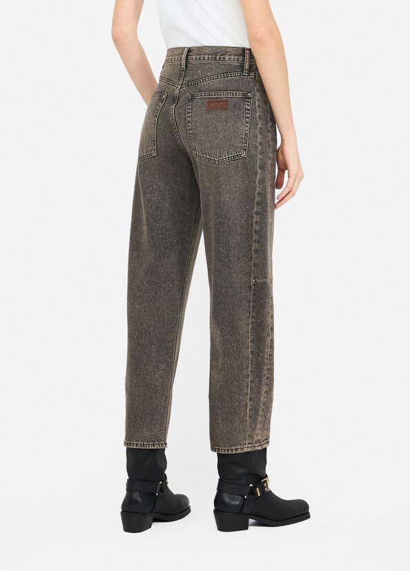Jeans boyfriend con glitter MF5381D4927 88280 LIU JO WHITE2 