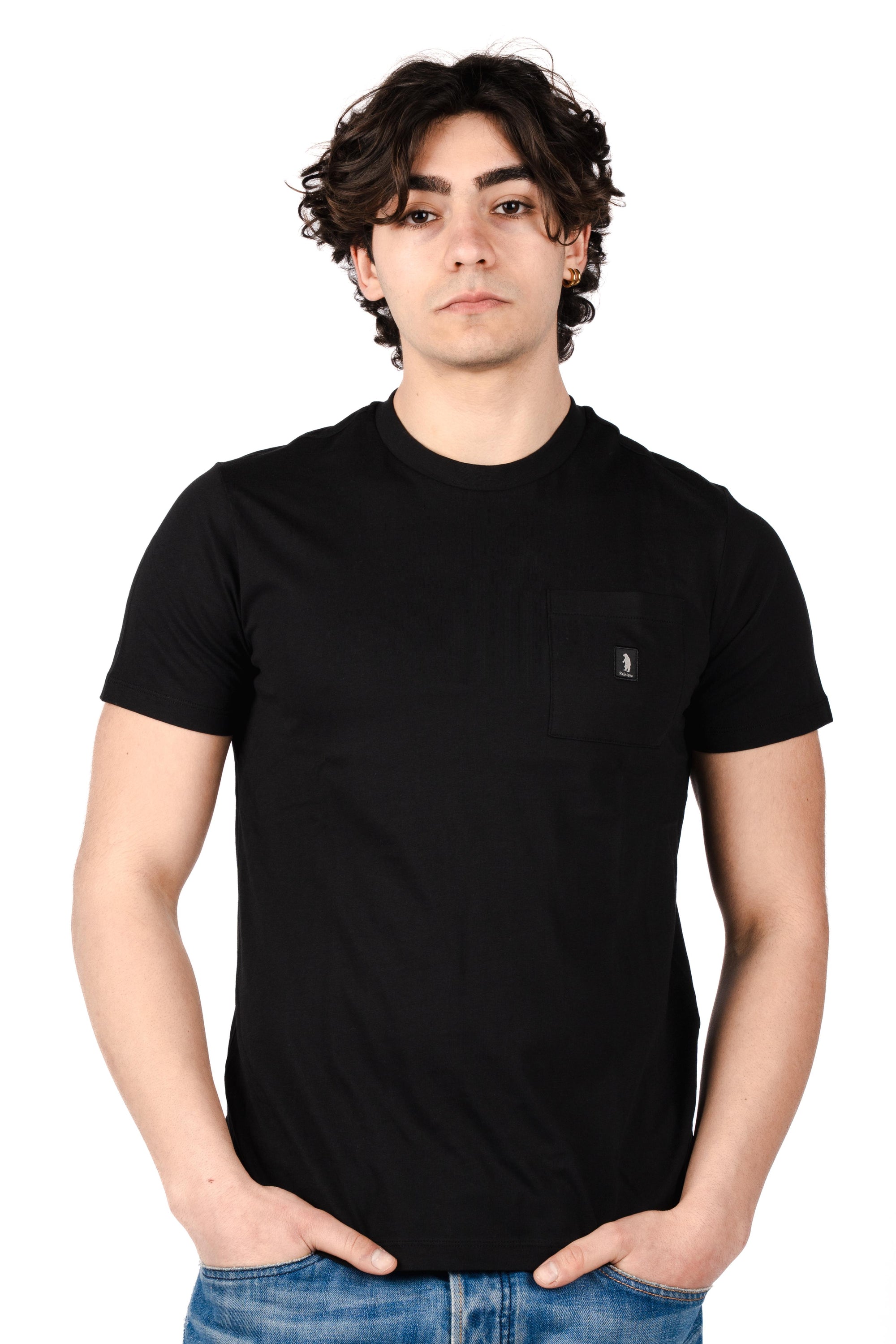 T-shirt iconic pocket R4528M261 BLACK REFRIGUE 