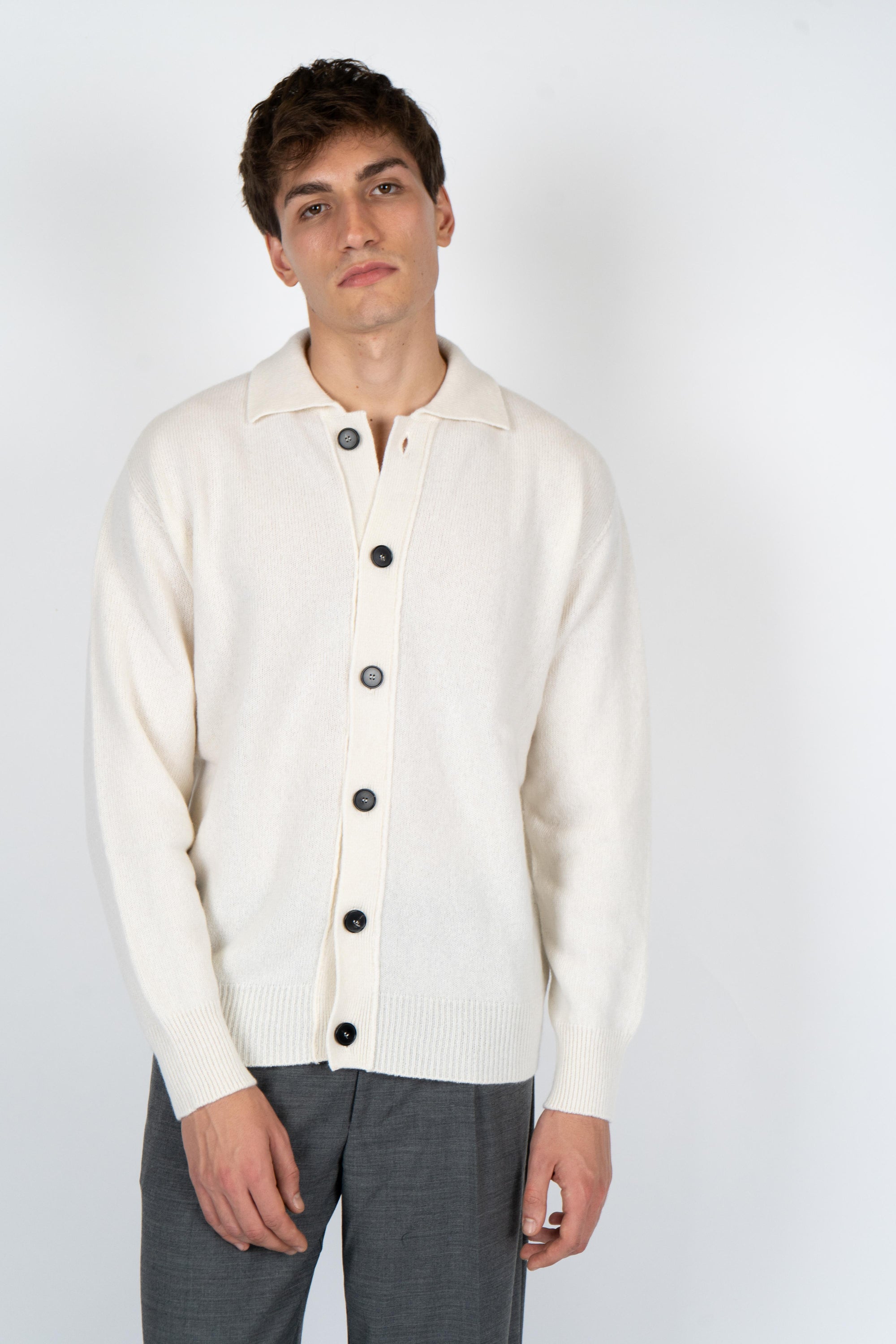 Cardigan con colletto B9F0010 FU03M AMARANTO 