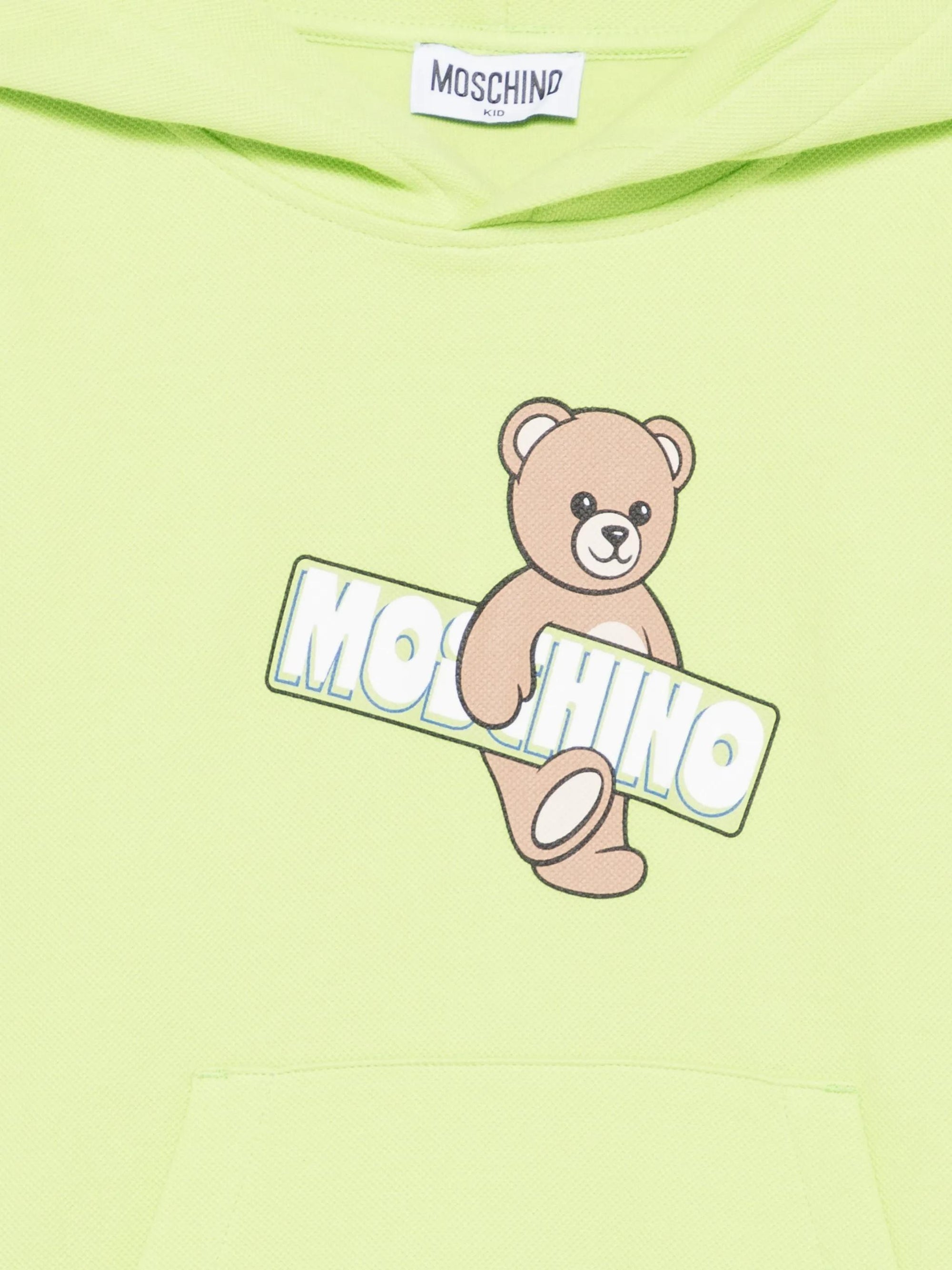 Felpa con stampa HUF09KLCA90 30355 MOSCHINO KID 