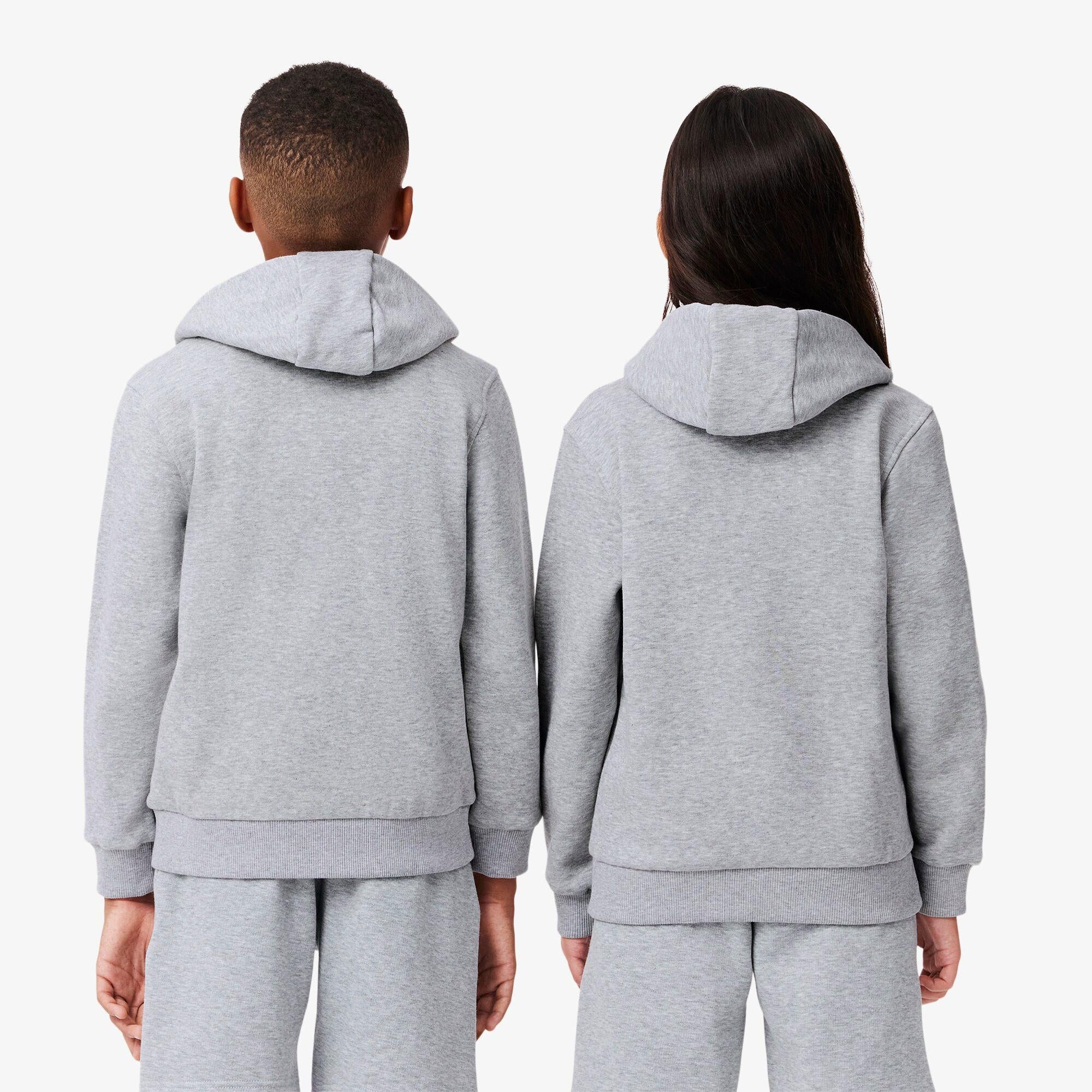 Felpa con cappuccio e zip in pile 847027 GH0 LACOSTE 