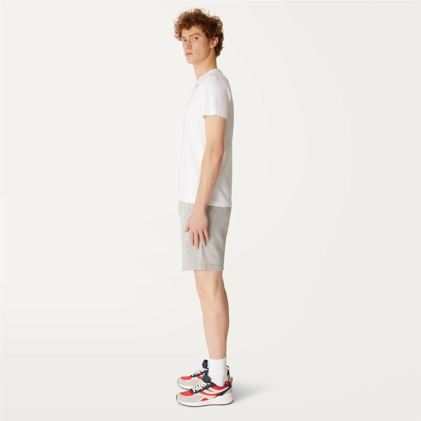 T-shirt unisex bianco in cotone con logo K007JE0 001 K-WAY 