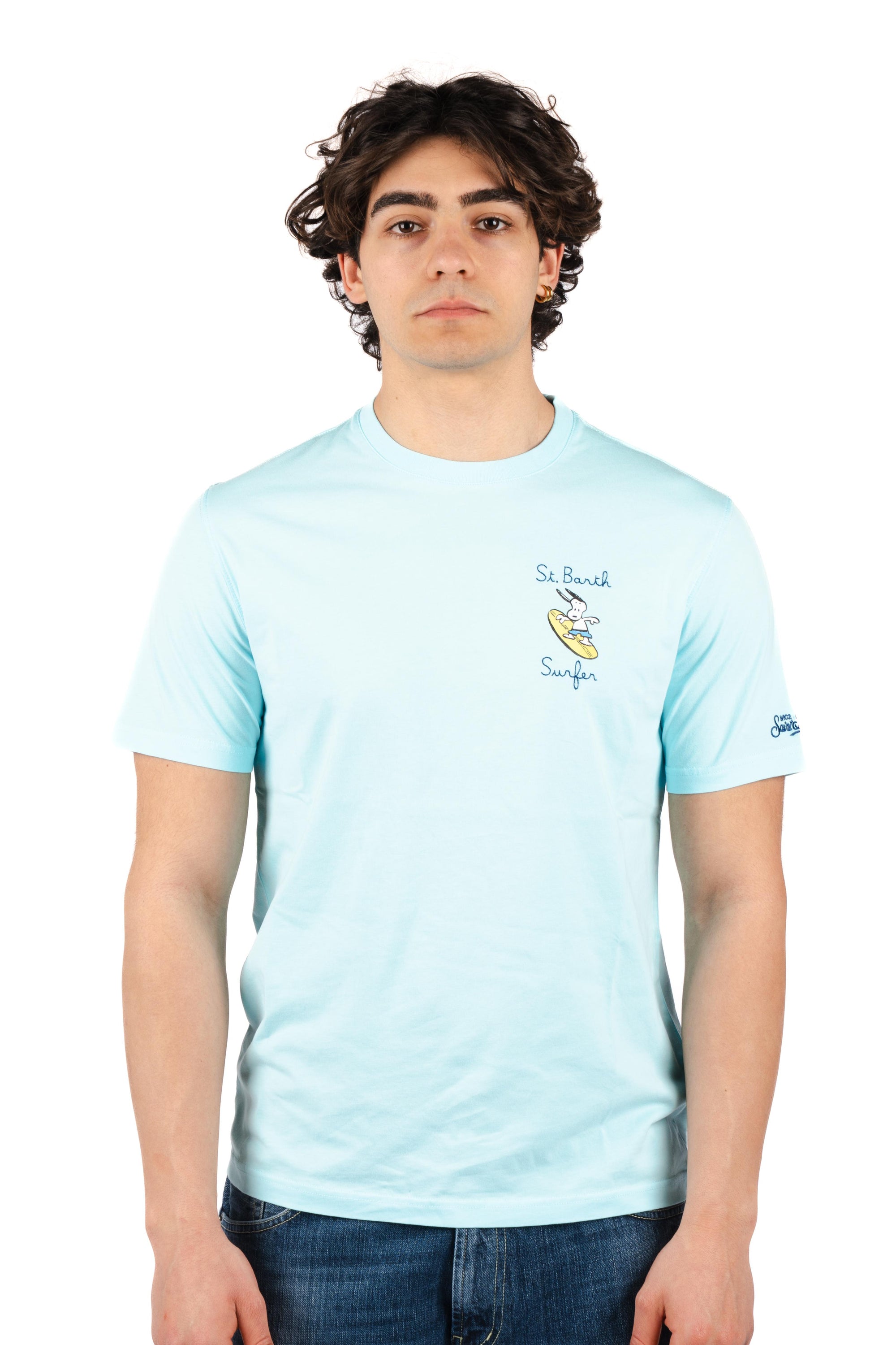 T-shirt Portofino ricamo St. Barth surfer POT0001 07967L MC2 SAINT BARTH 