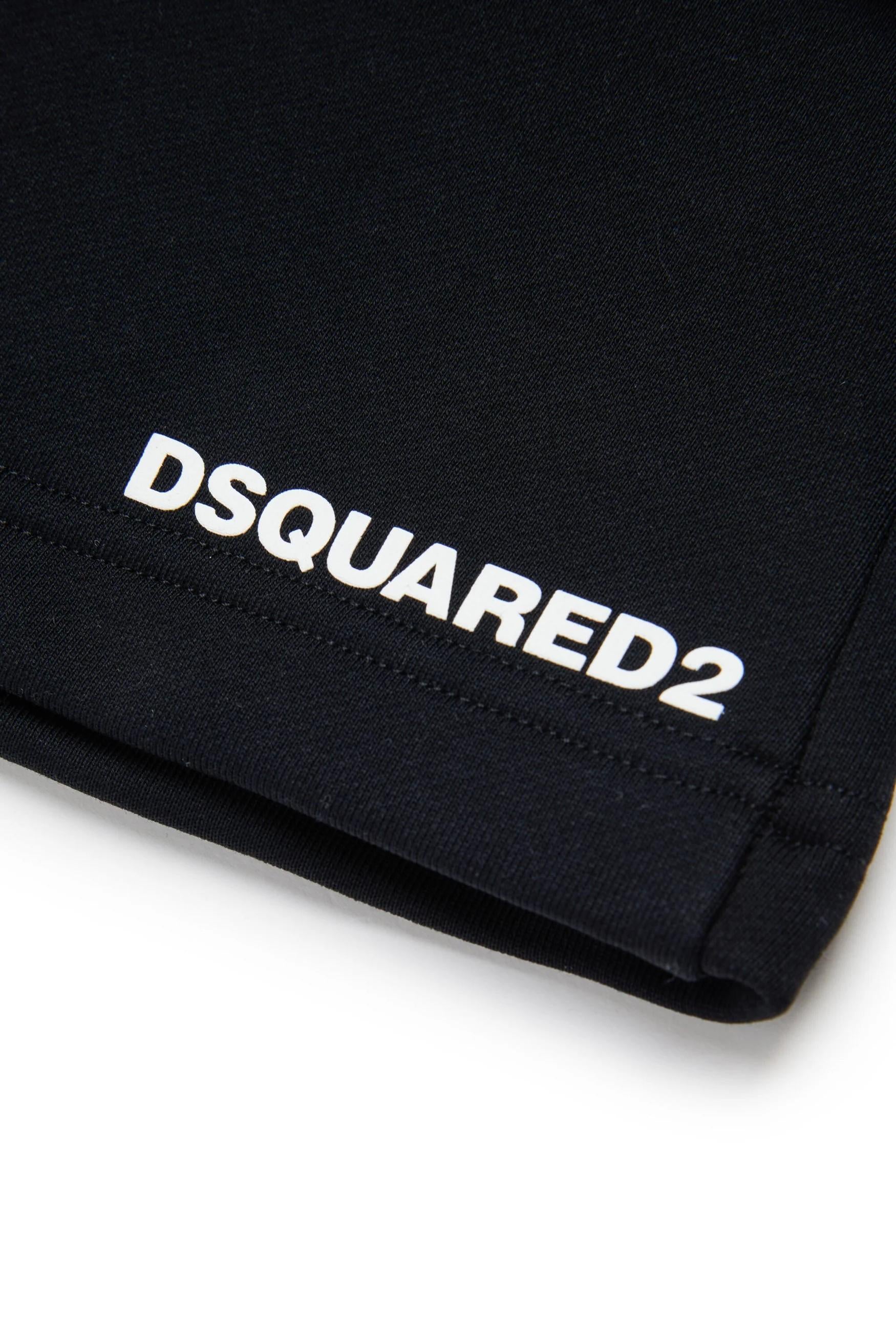 Shorts in felpa con logo DQ2738D0094 DQ900 DSQUARED2 