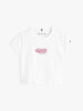T-shirt extra slim fit con logo metallizzato