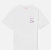 T-shirt Emilie bianca con ricamo Bikini Obsession e strass