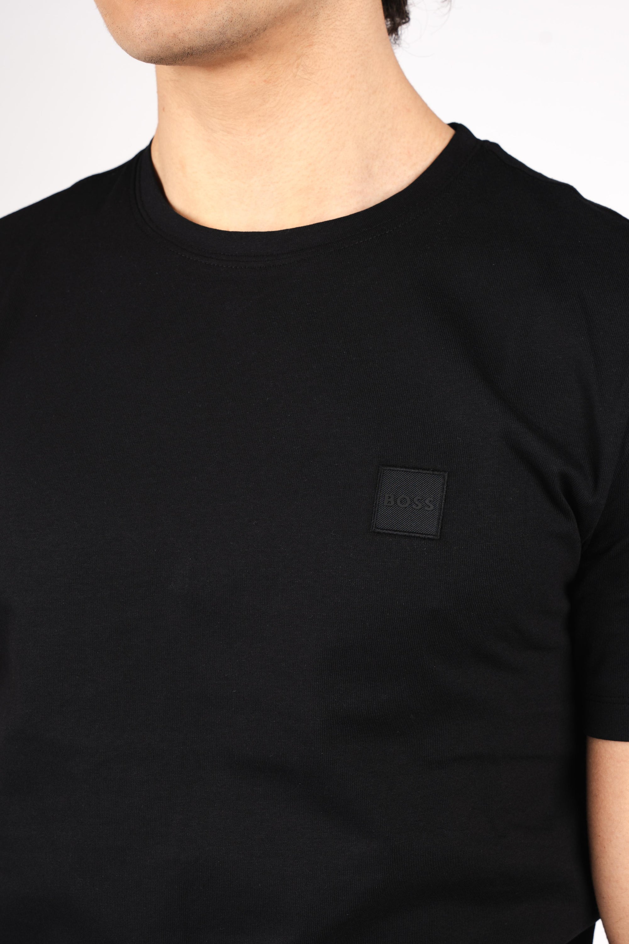 T-shirt con toppa con logo 50508584 001 BOSS 