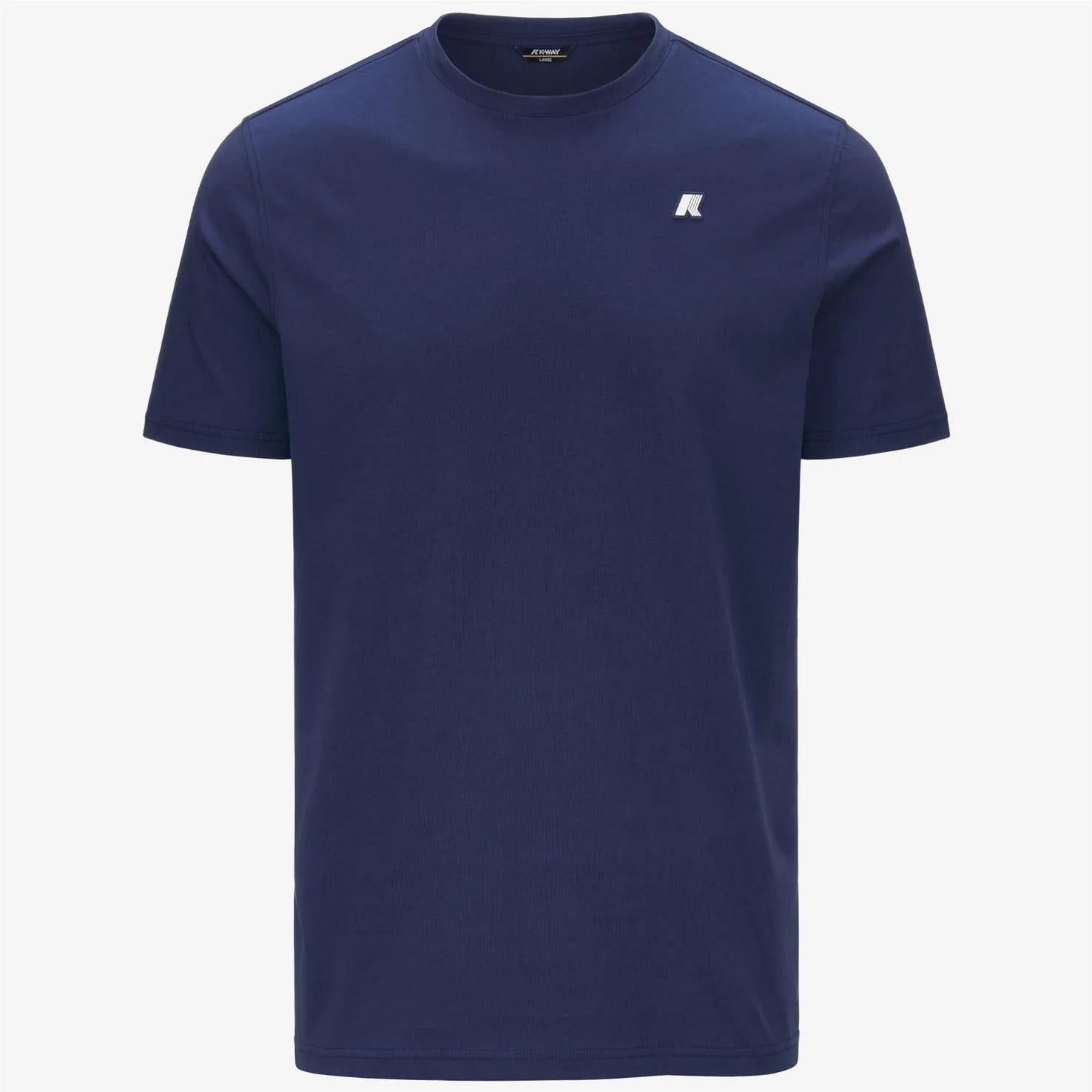 T-Shirt in Cotone Slim Fit Uomo blu cobalto K7125UW 867 K-WAY 