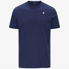T-Shirt in Cotone Slim Fit Uomo blu cobalto