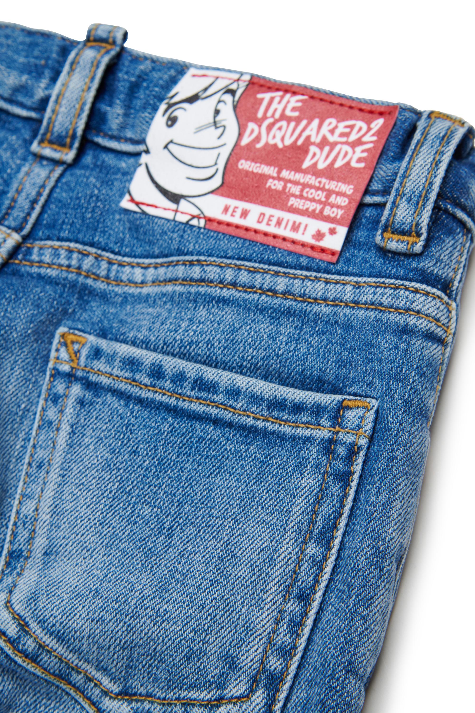 D2Kids Newborn Medium Preppy Wash Jeans DQ01TCD0ABX DQ01 DSQUARED2 