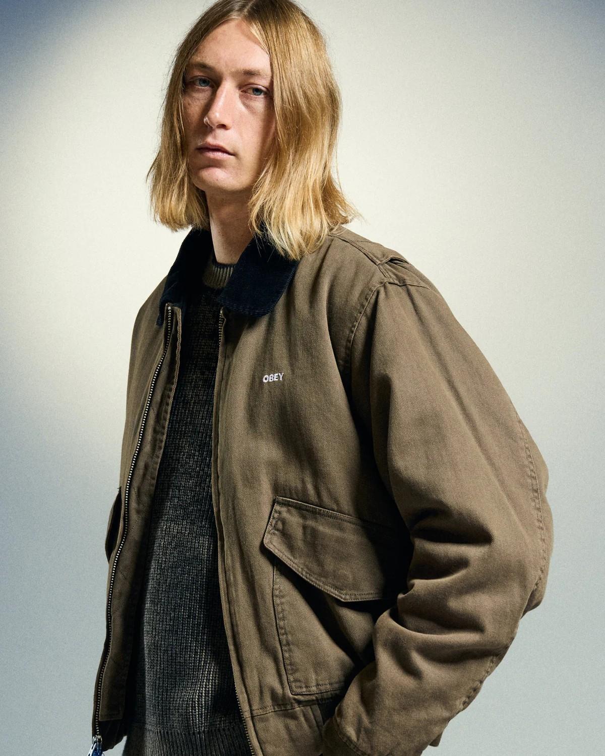 Fade wash cwu jacket 121800602 WRN OBEY 