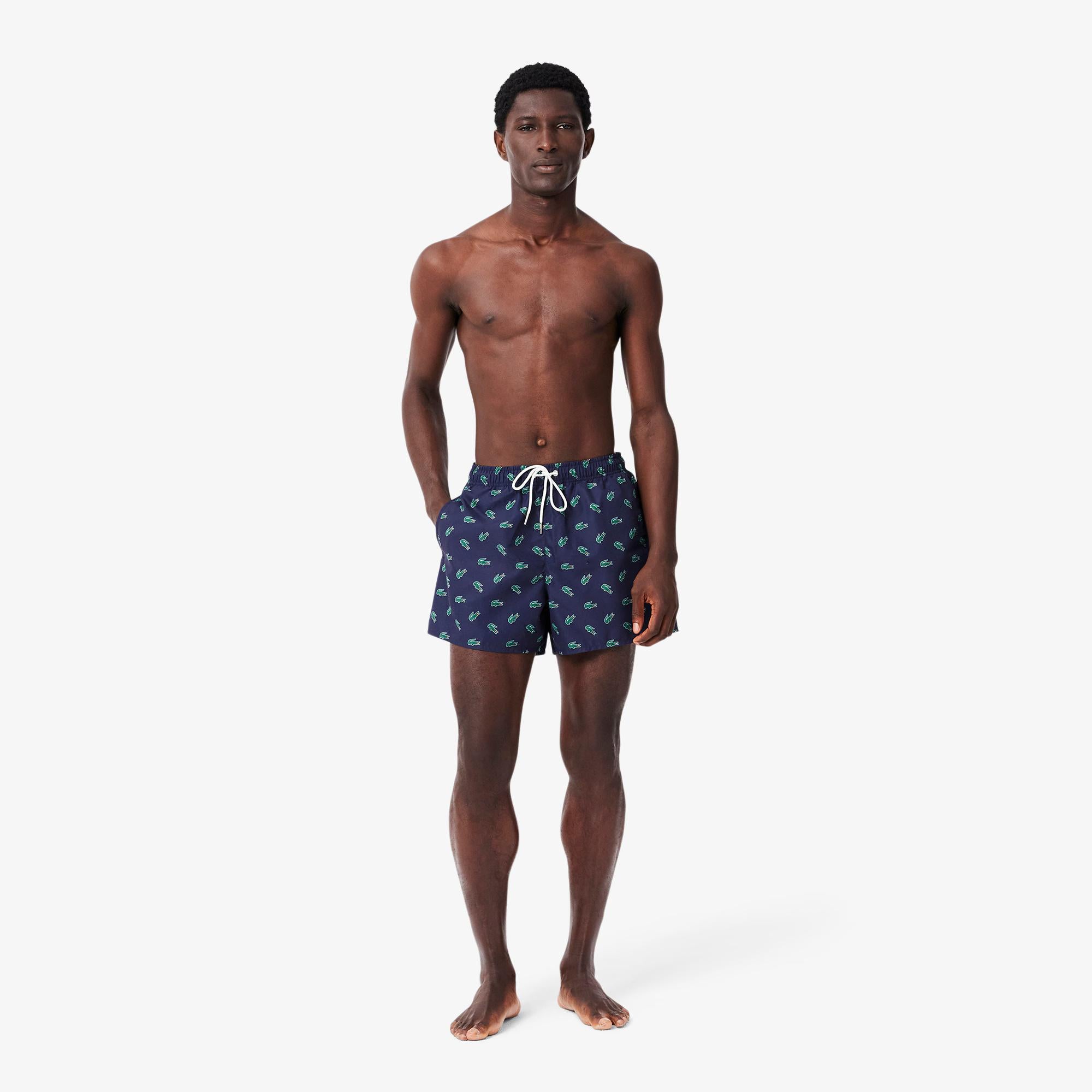 Costume da bagno con logo stampato MH7188 QRN LACOSTE 