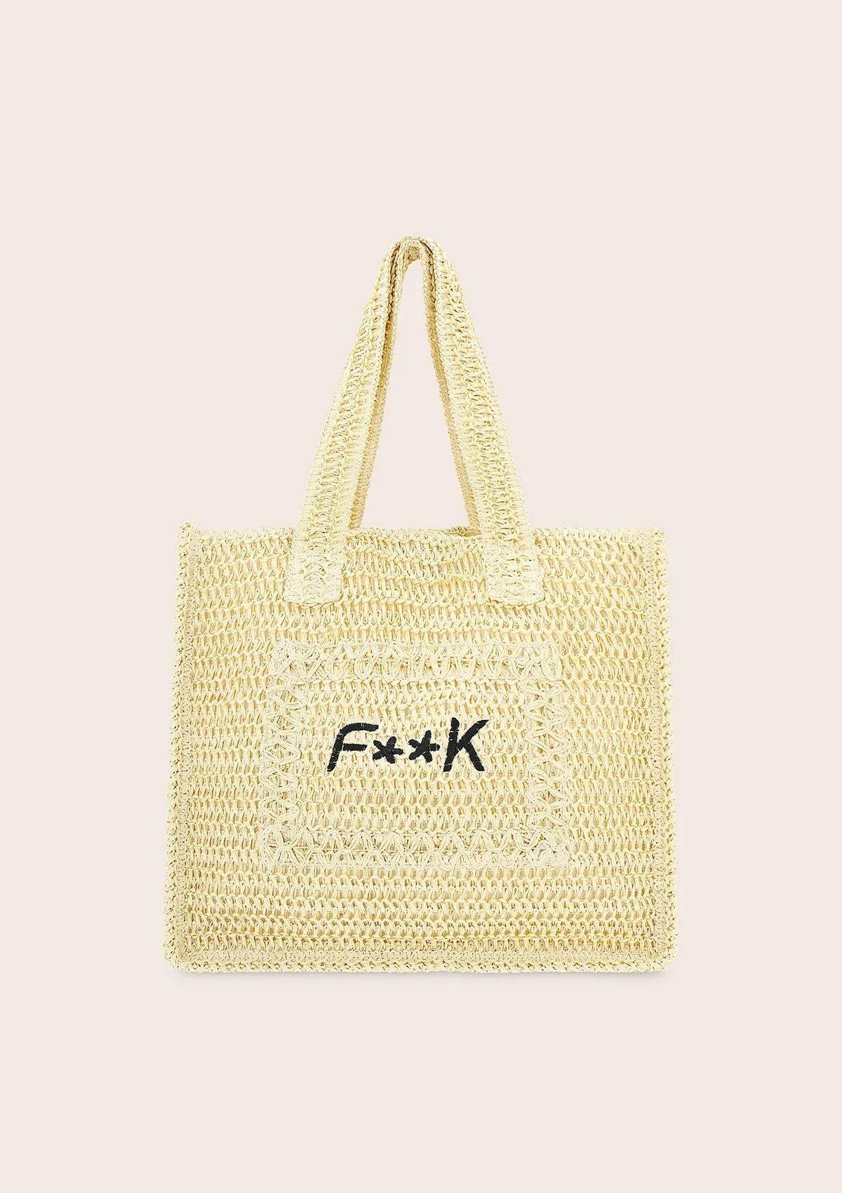 Tote Summer Bag  Beige A055 BG F**K 