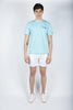 T-shirt in cotone con ricamo Ho voglia di amare Gin Mare azzurro Special Edition