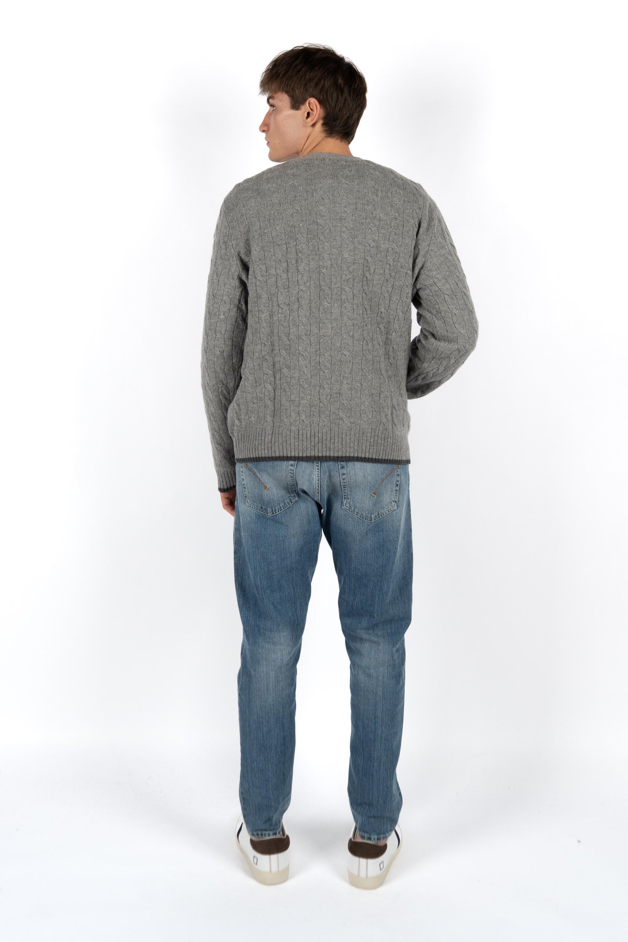 Cardigan a trecce in lana e cashmere 710949808 005 POLO RALPH LAUREN 