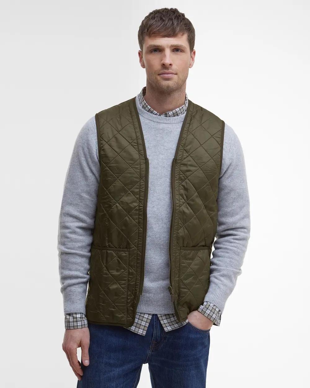 Gilet trapuntato/fodera con zip Polarquilt MLI0002 OL91 BARBOUR 