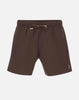 Boxer da mare con righe tipiche del marchio e logo
