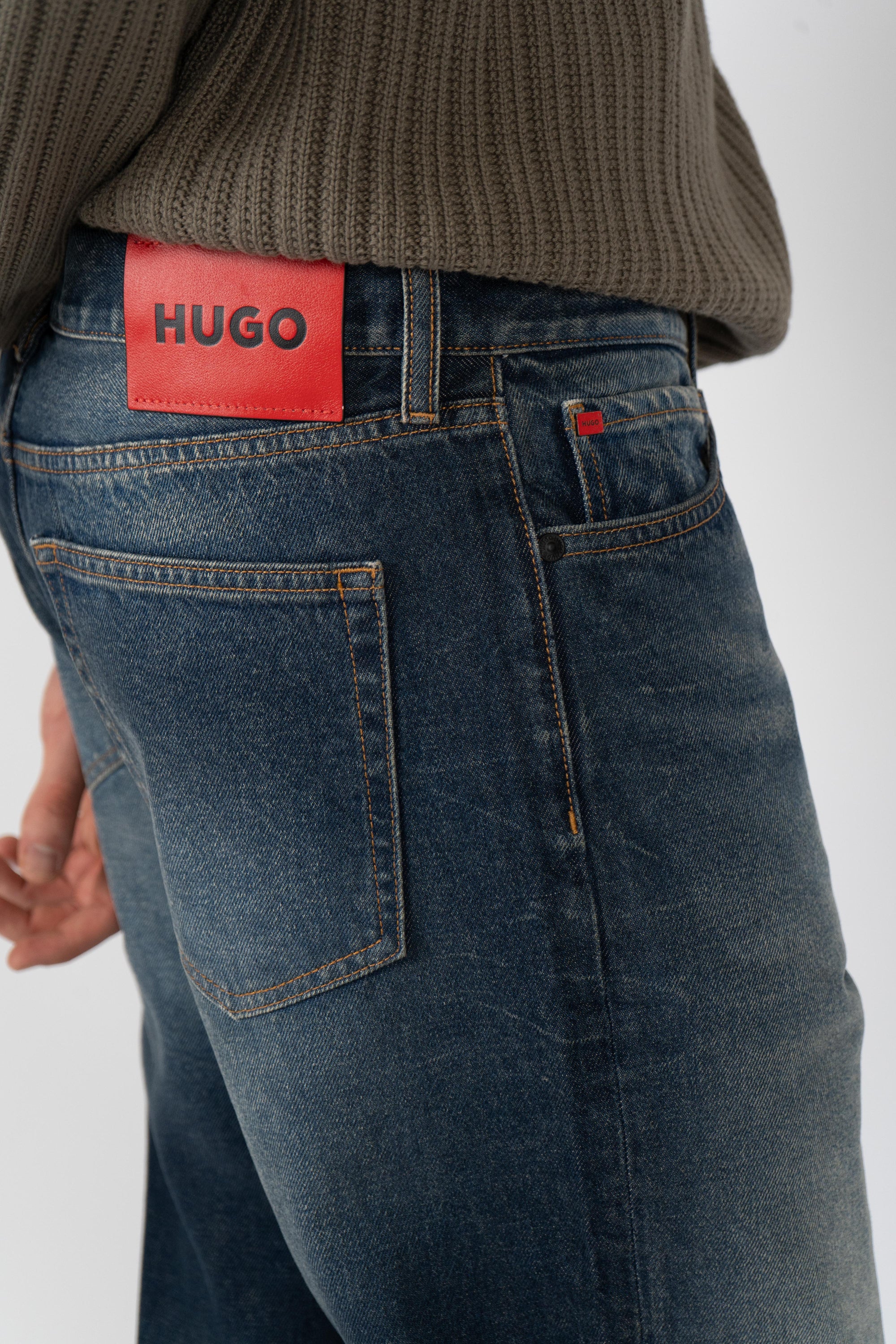 Jeans straight fit con logo 50549905 415 HUGO 