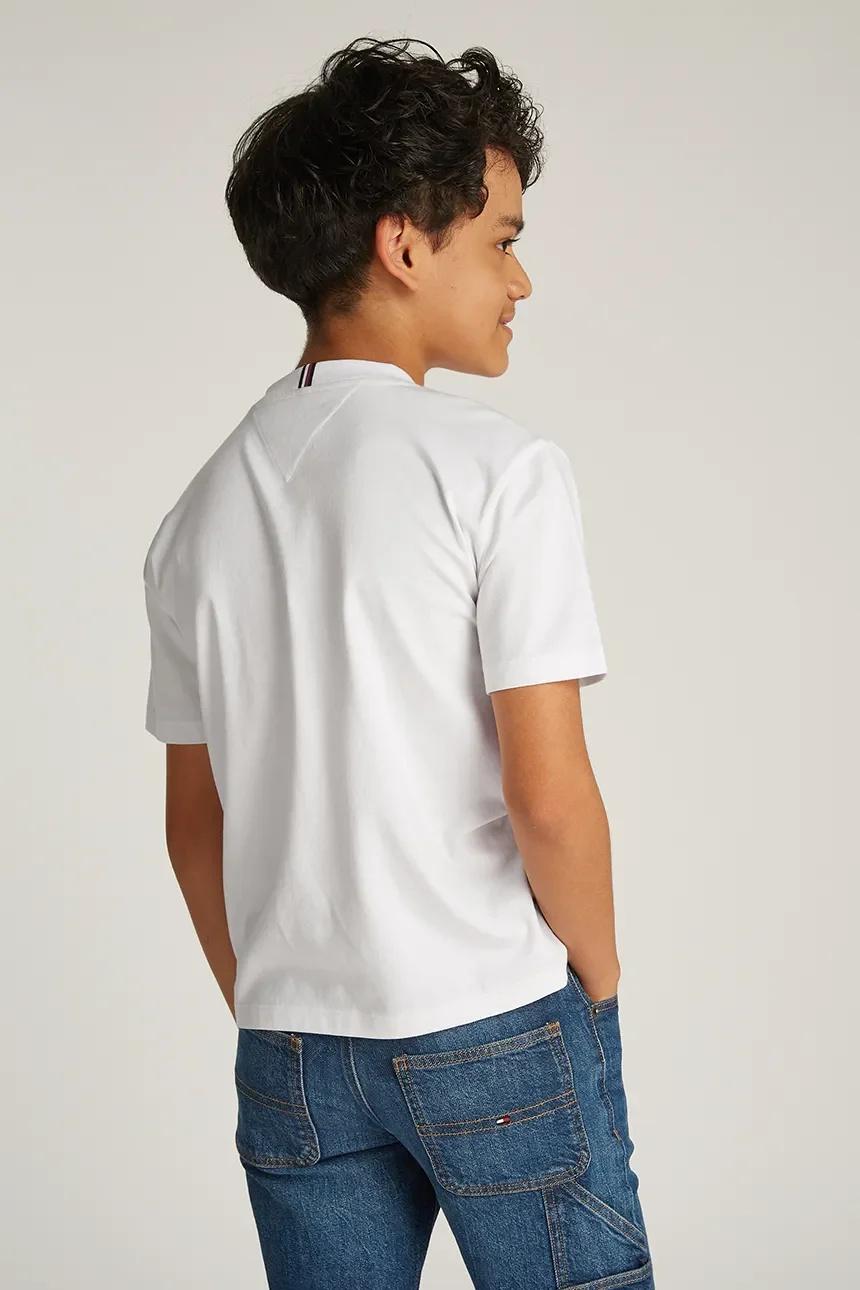 T-shirt con bandierina ricamata KB0KB09601J YBR TOMMY HILFIGER 