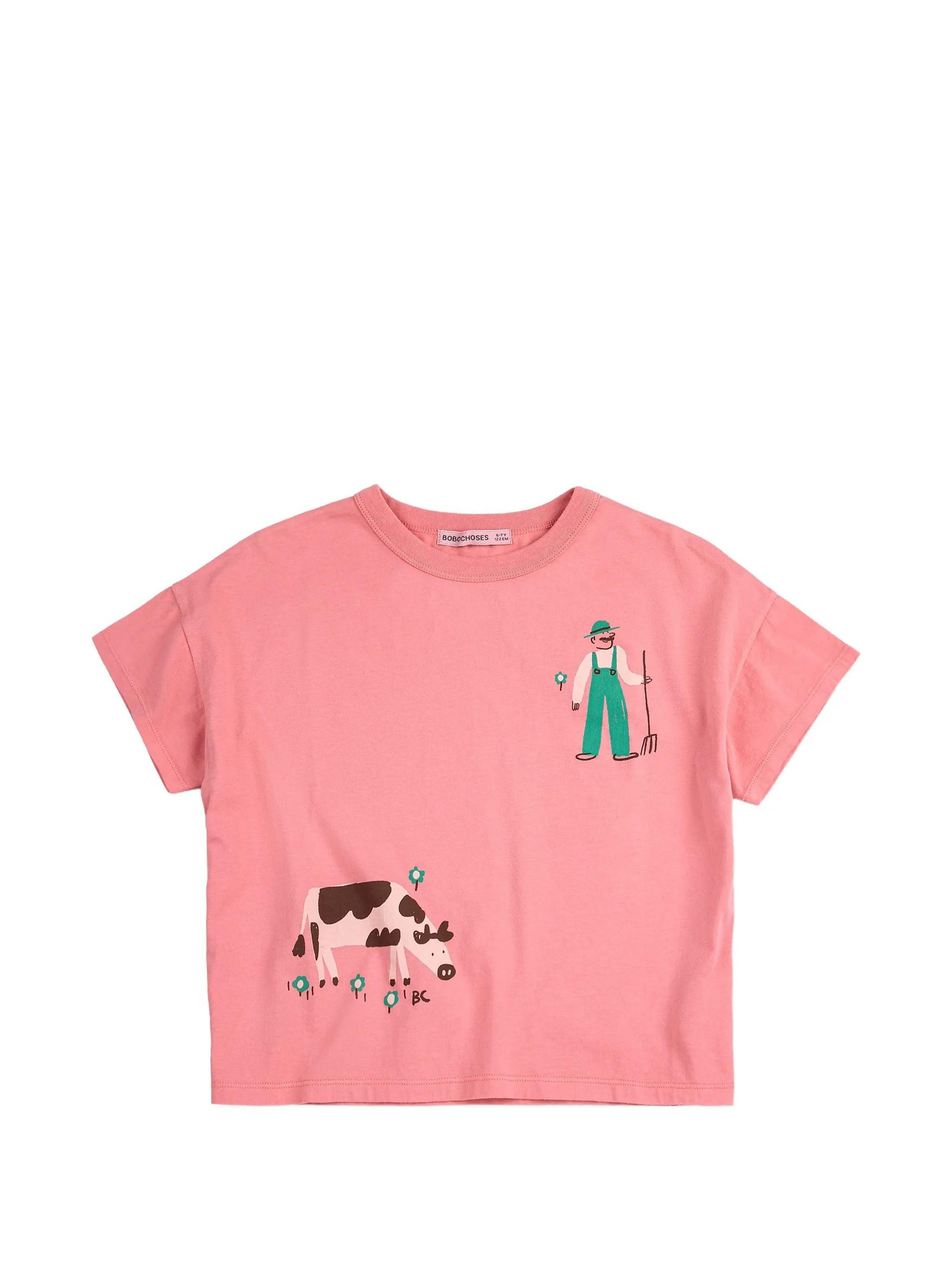 T-shirt farm adventure con stampa B126AC004 661 BOBO CHOSES 