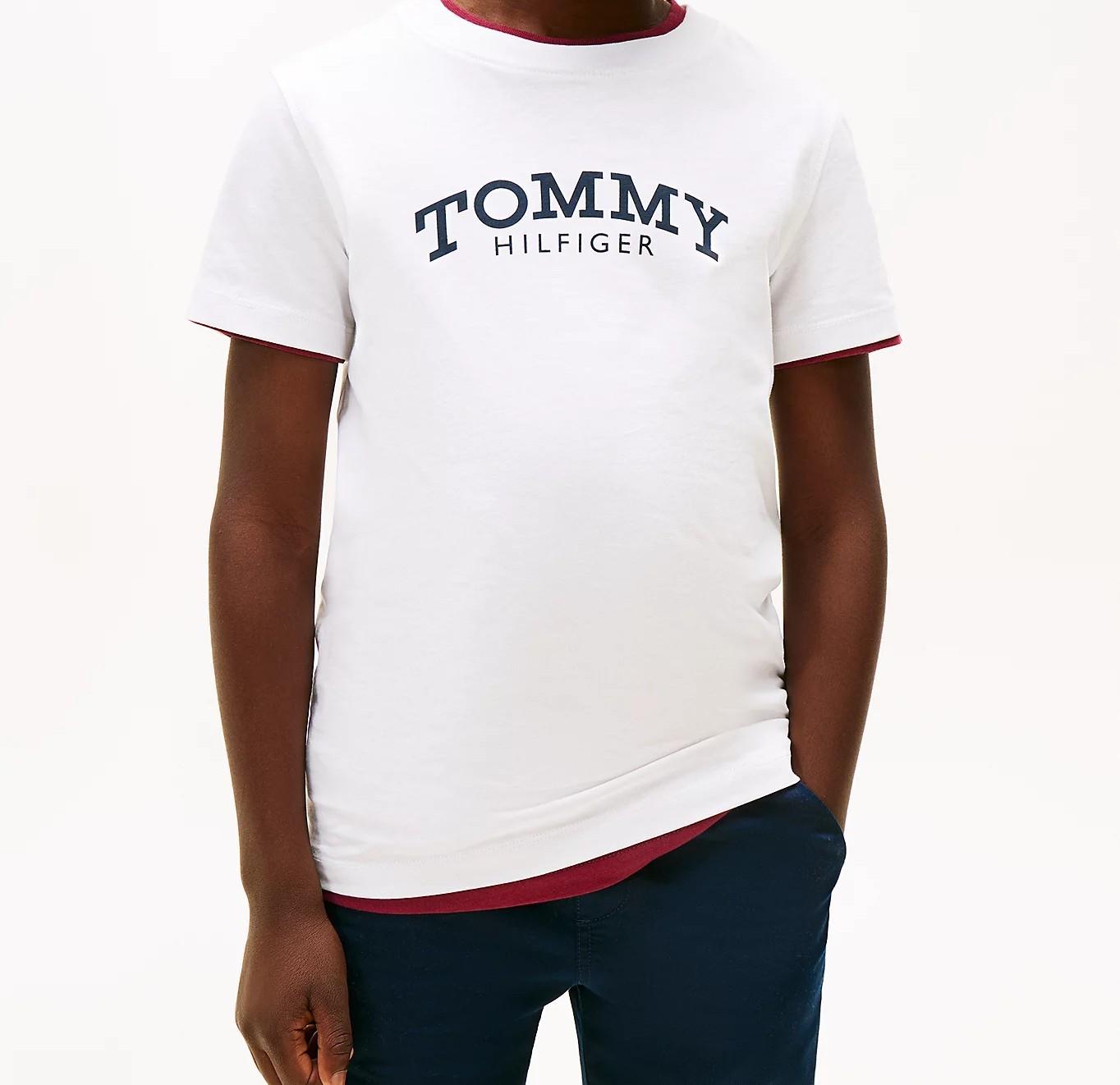 T-shirt con logo stampato KB0KB10051J YBR TOMMY HILFIGER 