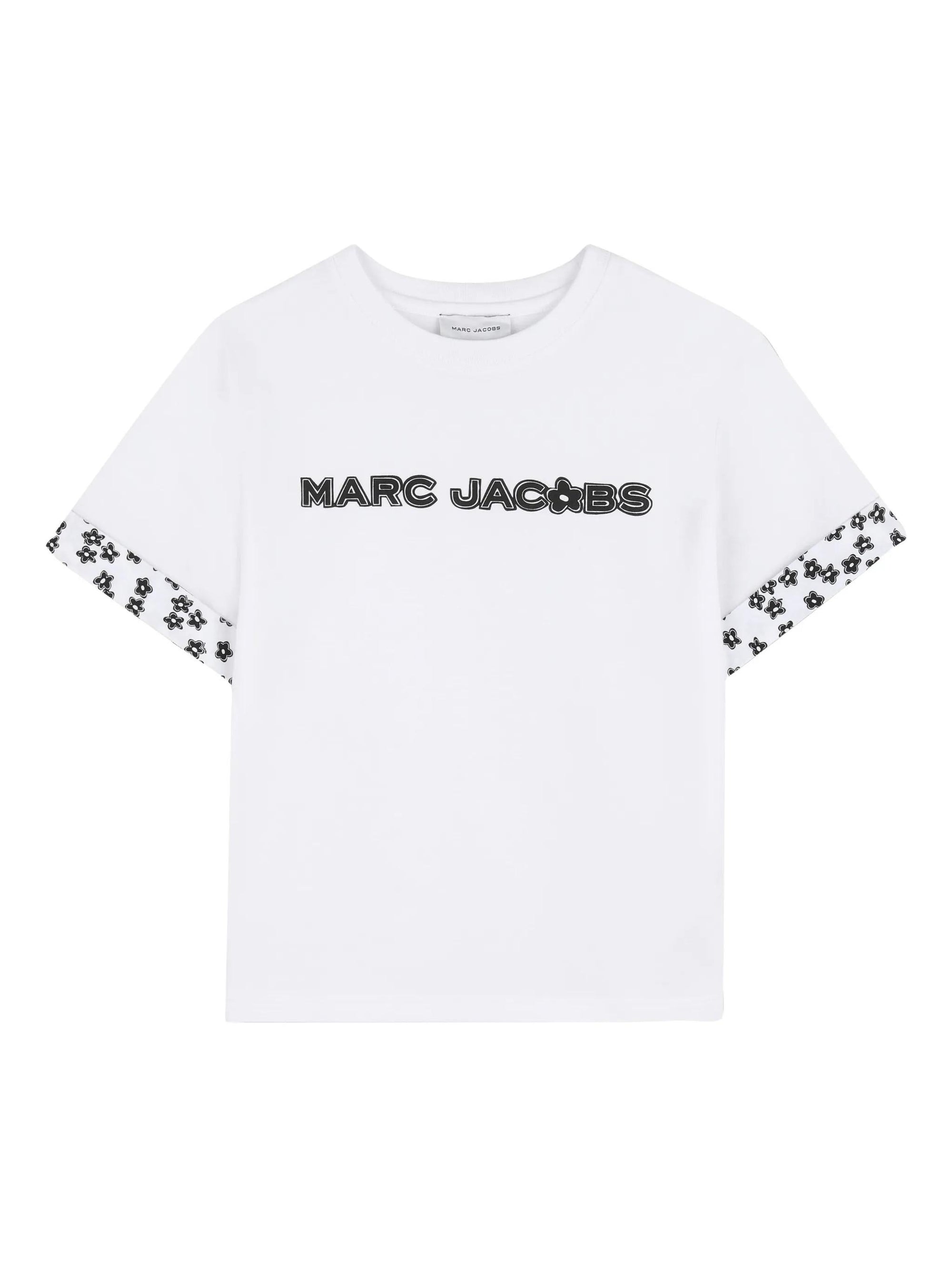 T-shirt con bordo floreale W60741 10P MARC JACOBS 