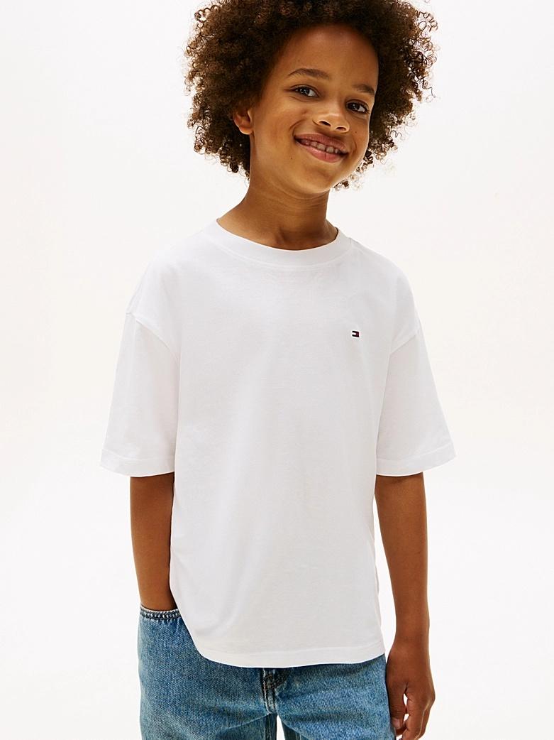 T-shirt in jersey con logo e nastro iconico KB0KB09646J YBR TOMMY HILFIGER 