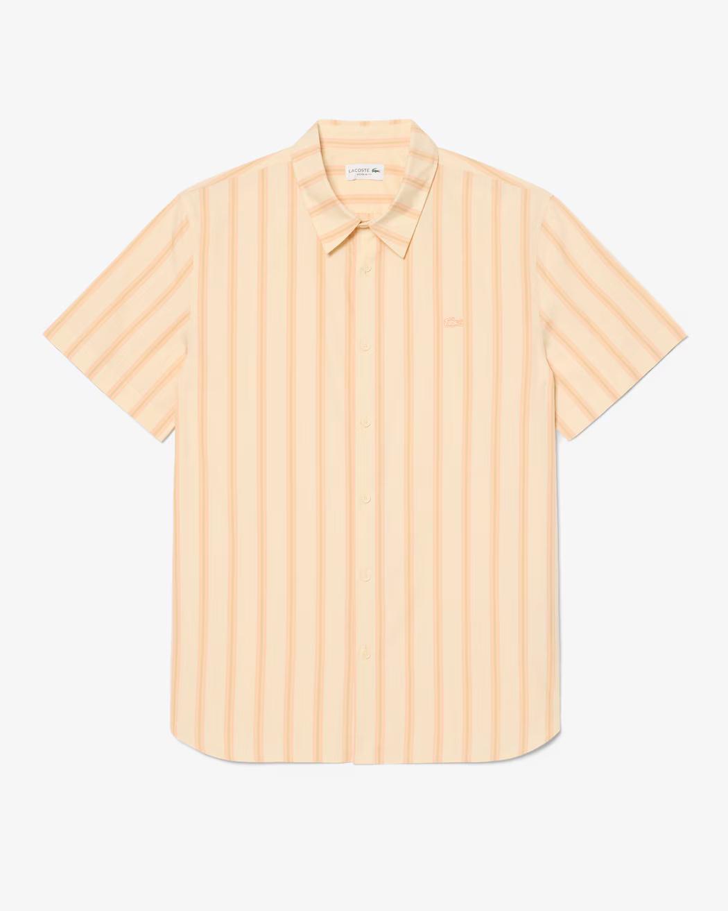 Camicia a righe in popeline regular fit CH2344 3IK LACOSTE 