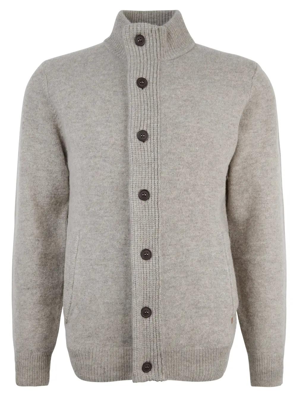 Maglione con zip Patch MKN0731 ST16 BARBOUR 