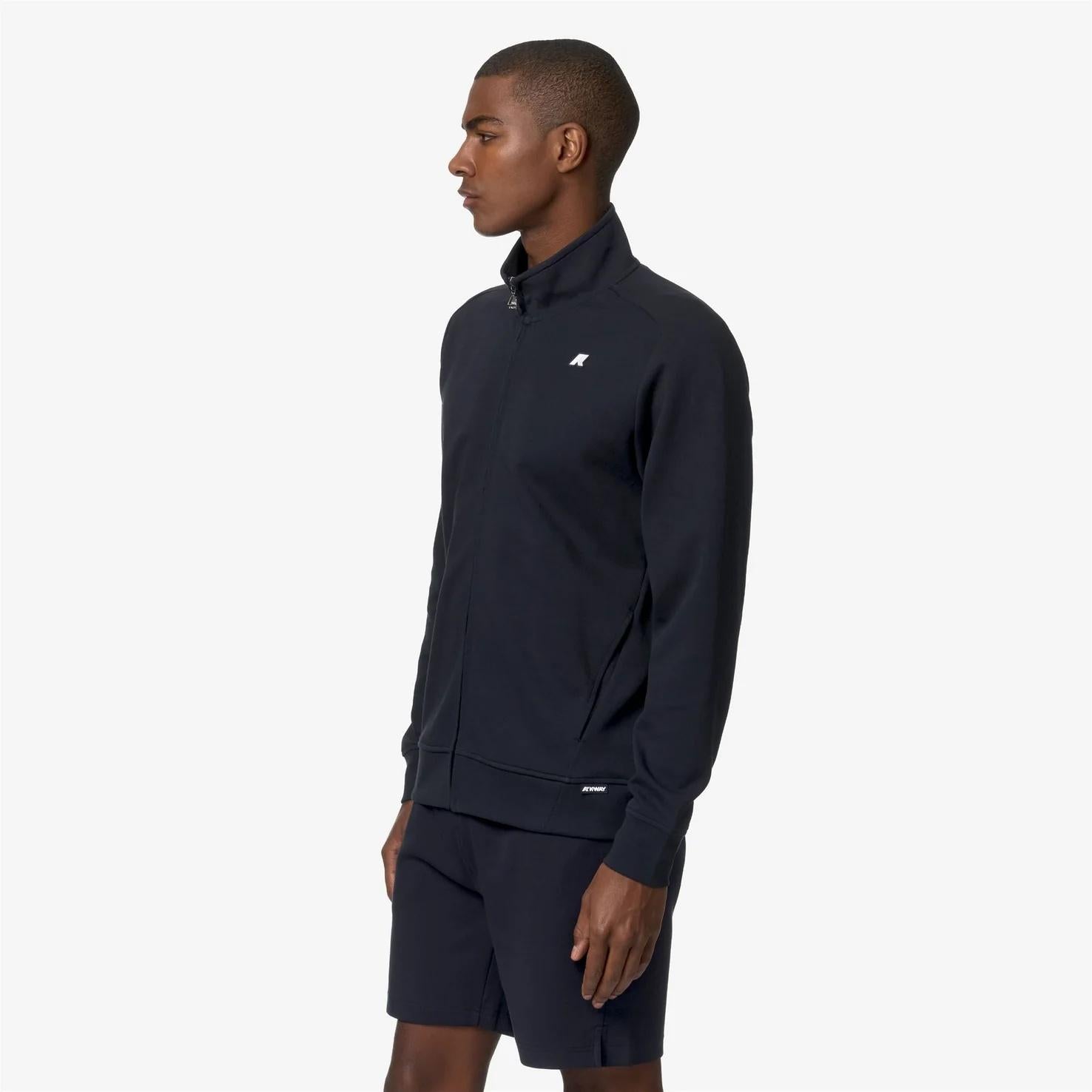 Giacca in pile athleisure da uomo blu K81369W K89 K-WAY 