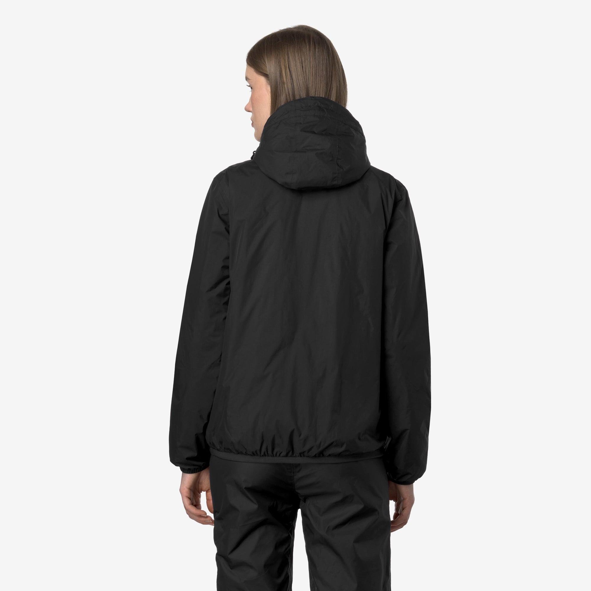 Giacca media calda unisex nero con materiali riciclati K61273W USY K-WAY 