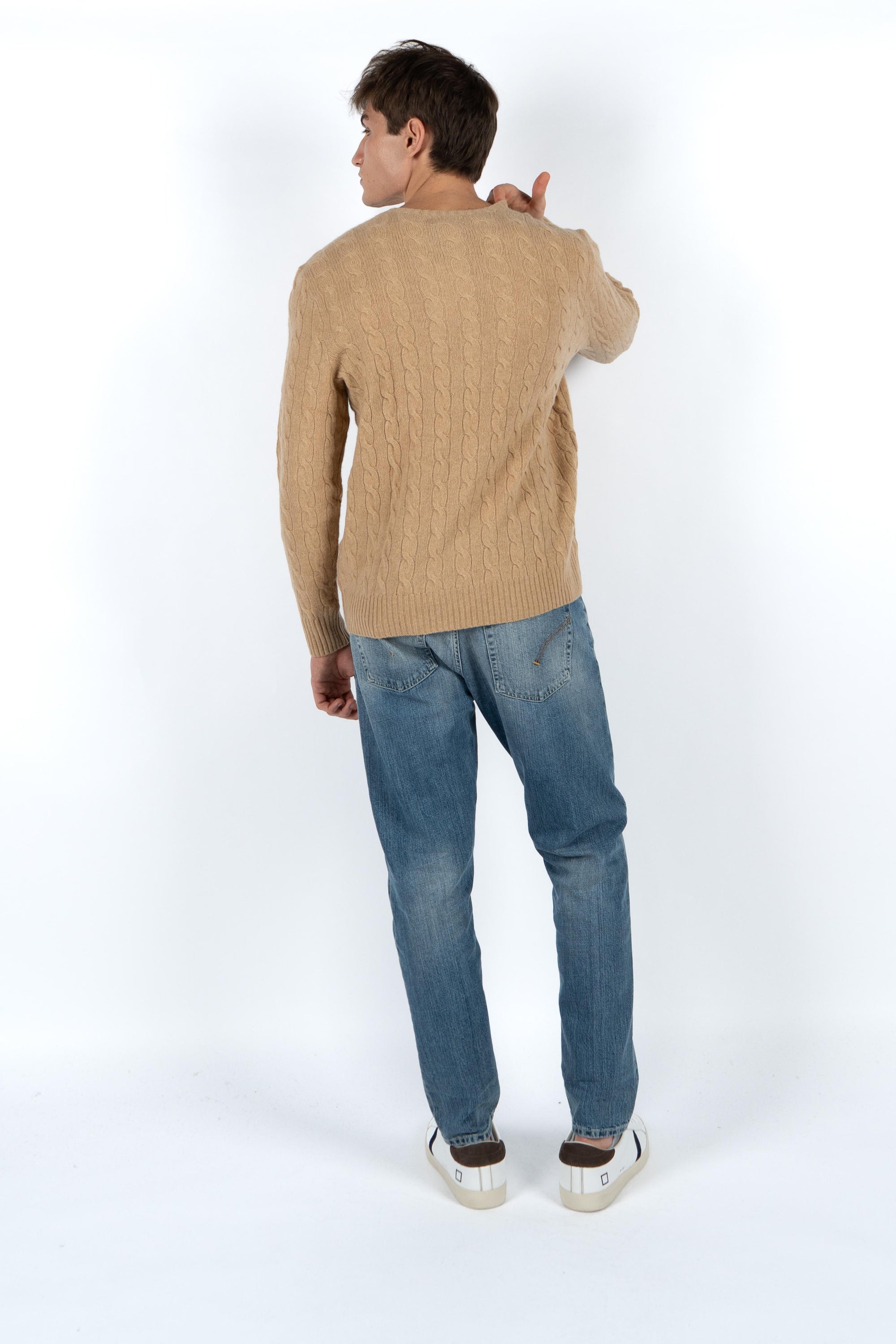 Maglia in lana e cashmere a trecce 710876762 009 POLO RALPH LAUREN 