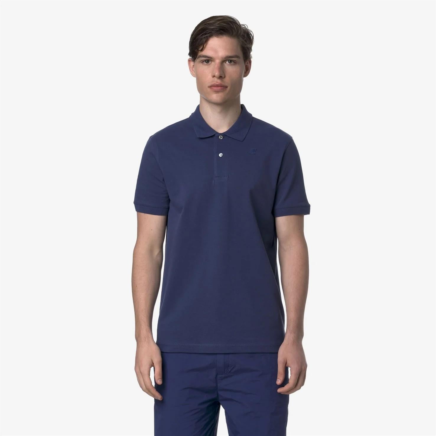 Polo Uomo Stretch Piquet blu cobalto K5127BW 867 K-WAY 
