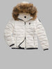 Aldie down jacket with fur trim