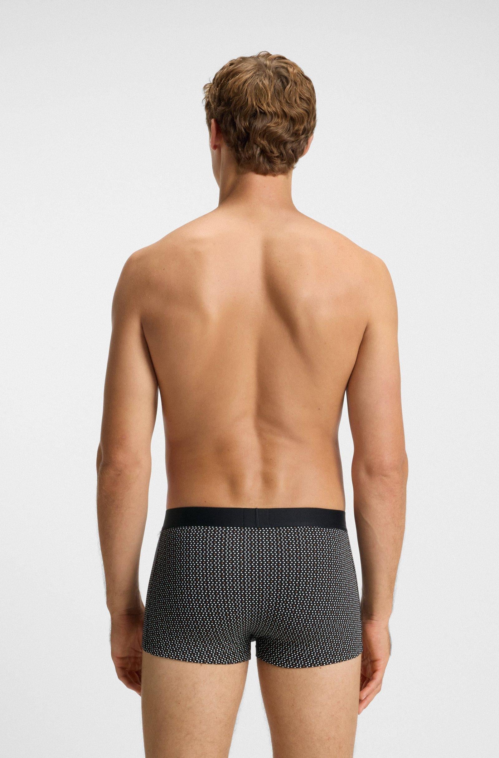 Boxer corti in cotone elasticizzato con logo in confezione da tre 50549832 281 BOSS 