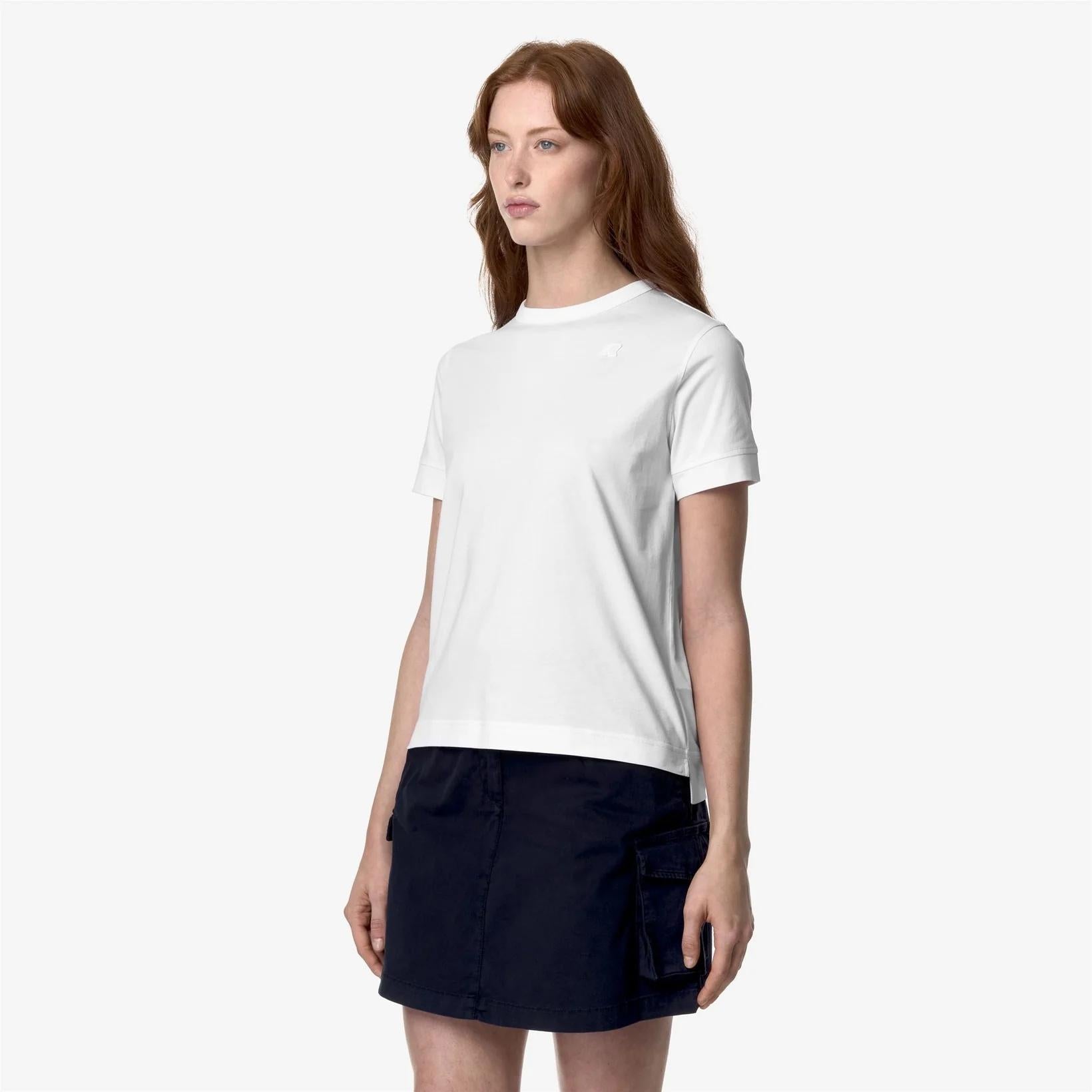 T-shirt Emel Jersey donna bianco K2122UW 001 K-WAY 