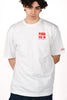 T-shirt Delmar con stampa Find Me On Vacation e maxi grafica sul retro