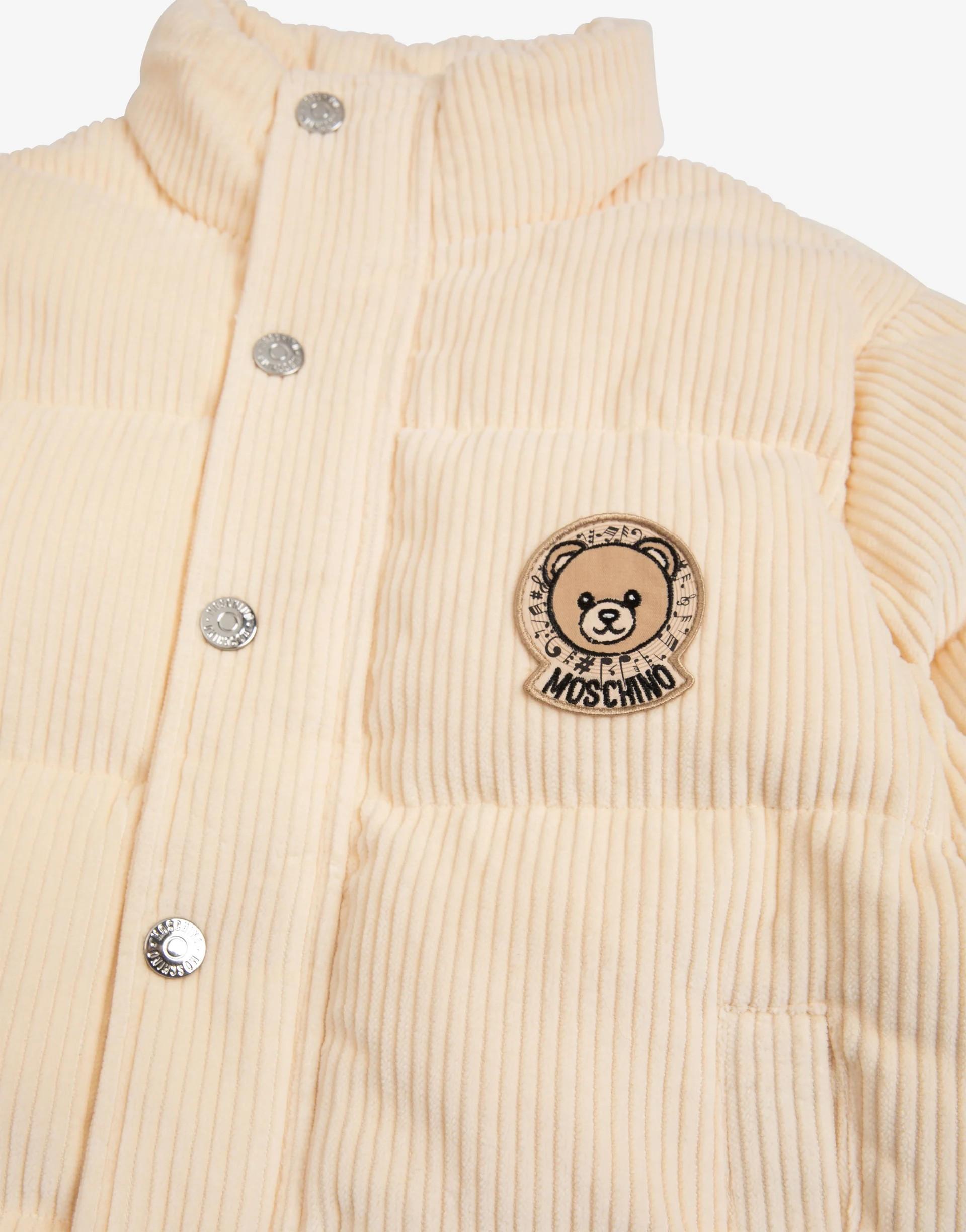 Piumino in velluto HUS05BLWA08 10123A MOSCHINO KID 