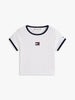 T-shirt heritage extra slim fit con bandiera
