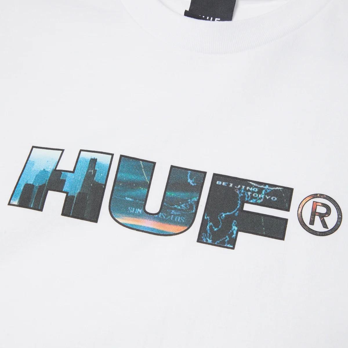 Flight path t-shirt TS02619 WHITE HUF 