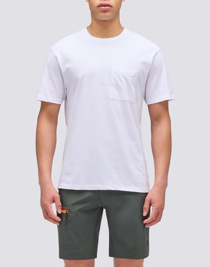 T-shirt con tasca M684TEJ7800 00600 SUNDEK 