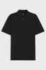 Cotton blend polo shirt with zip fastening