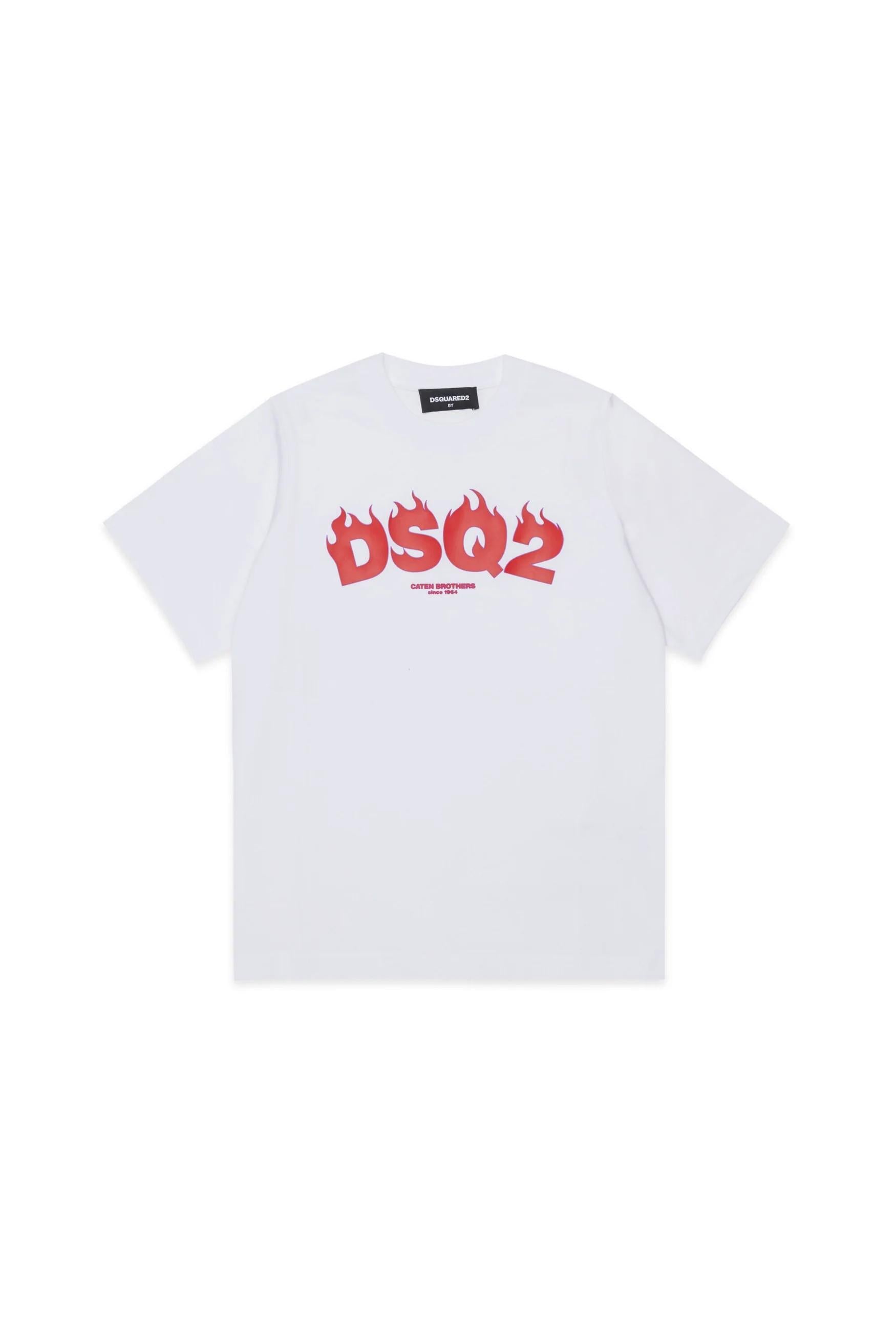 T-shirt con logo DSQ2 DQ3168D00XM DQ100 DSQUARED2 