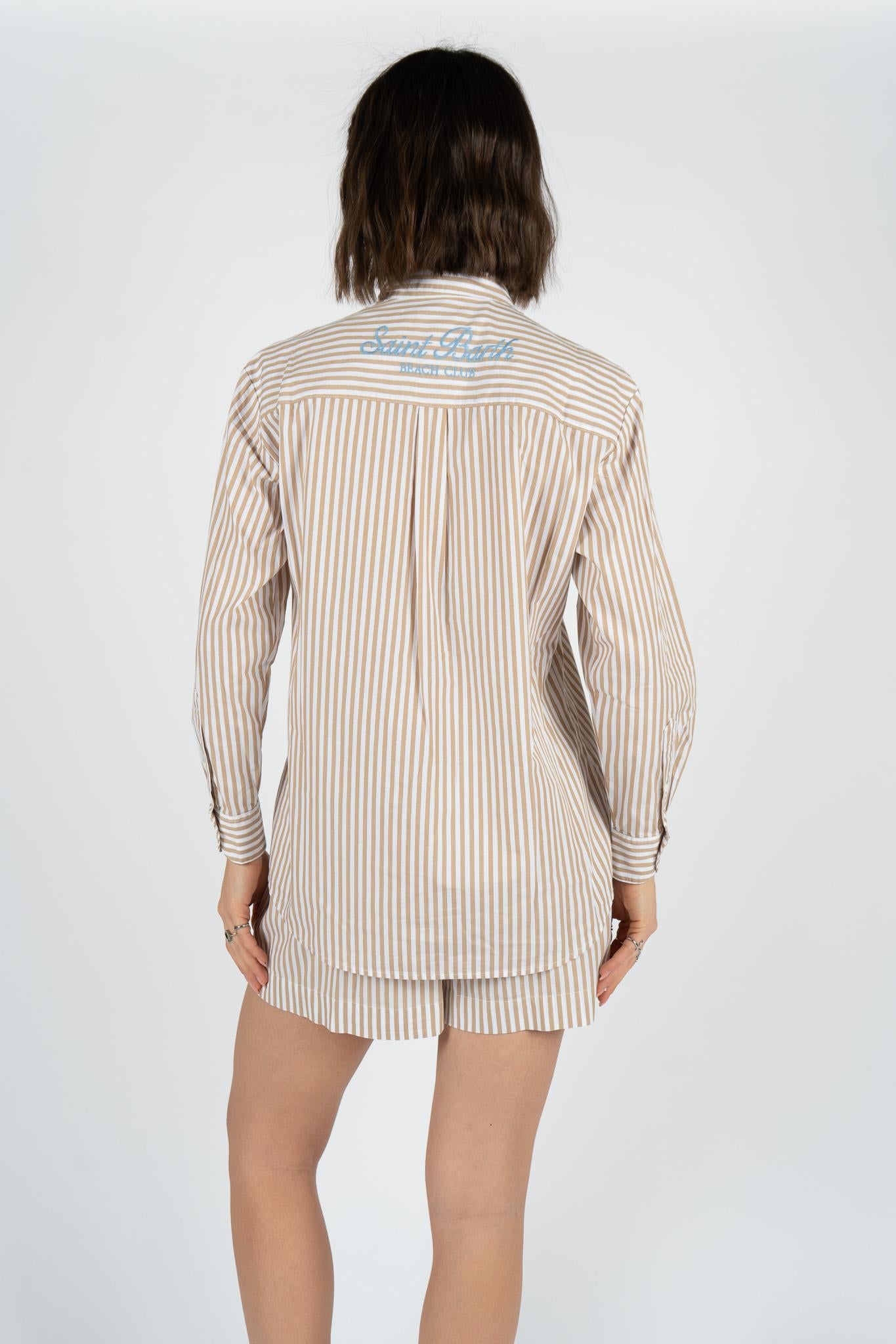 Camicia Brigitte con ricamo BRIG001 00724L MC2 SAINT BARTH 